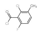 2-Chloro-6-fluoro-3-methylbenzoyl chloride structure, CAS 261762-82-7