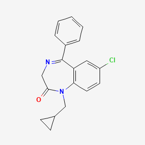 Prazepam structure, CAS 2955-38-6