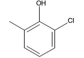 2-Chloro-6-methylphenol structure, CAS 87-64-9