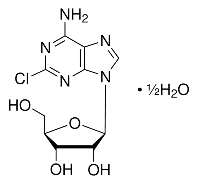 2-Chloroadenosine hemidydrate structure, CAS 81012-94-4