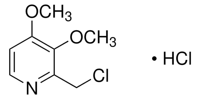 2-Chloromethyl-3,4-dimethoxypyridine hydrochloride structure, CAS 72830-09-2