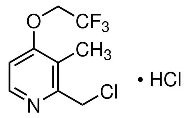 2-Chloromethyl-3-methyl-4-(2,2,2-trifluoroethoxy)pyridine hydrochloride structure, CAS 127337-60-4