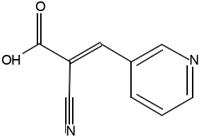 2-Cyano-3-(3-pyridinyl)acrylic acid structure, CAS 103029-74-9