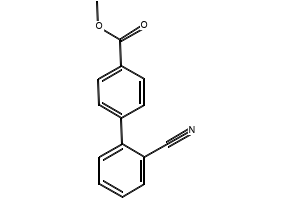 2-Cyano-4'-methyl biphenyl structure, CAS 114772-53-1