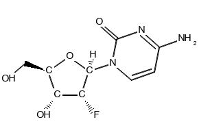2'-Deoxy-2'-fluorocytidine structure, CAS 10212-20-1