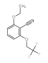 2-Ethoxy-6-(2,2,2-trifluoroethoxy)benzonitrile structure, CAS 175204-04-3