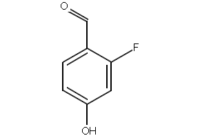2-Fluoro-4-hydroxybenzaldehyde structure, CAS 348-27-6