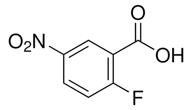 2-Fluoro-5-nitrobenzoic acid structure, CAS 7304-32-7