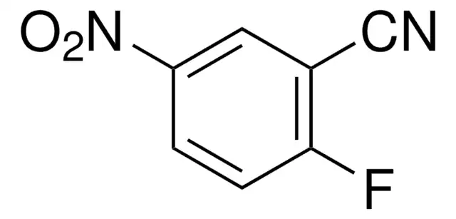 2-Fluoro-5-nitrobenzonitrile structure, CAS 17417-09-3