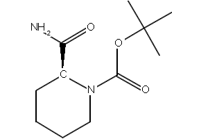(S)-1-N-Boc-piperidine-2-carboxamide structure, CAS 78058-41-0
