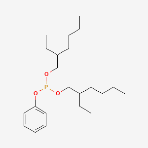 Di2-Ethyl hexyl Monophenyl phosphite structure, CAS 3164-60-1