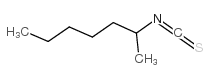 2-Heptyl isothiocyanate structure, CAS 21663-51-4
