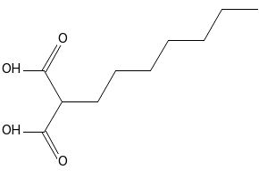 2-Heptyl malonic acid structure, CAS 760-54-3