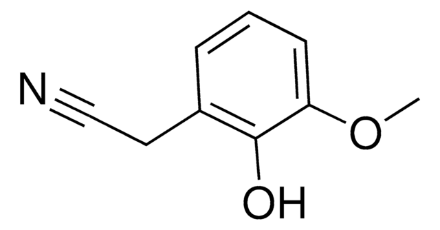 2-Hydroxy-3-methoxyphenylacetonitrile structure, CAS 42973-56-8