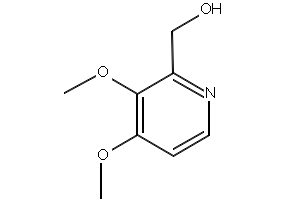 2-Hydroxymethyl-3,4-dimethoxypyridine structure, CAS 72830-08-1