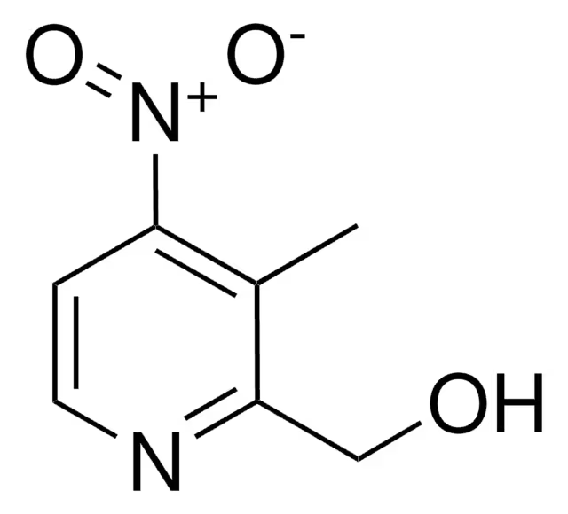 2-Hydroxymethyl-3-methyl-4-nitropyridine structure, CAS 168167-49-5