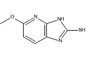 2-Mercapto-5-methoxyimidazole-[4,5-b]pyridine structure, CAS 113713-60-3