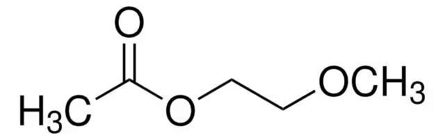 2-Methoxyethyl acetate structure, CAS 110-49-6
