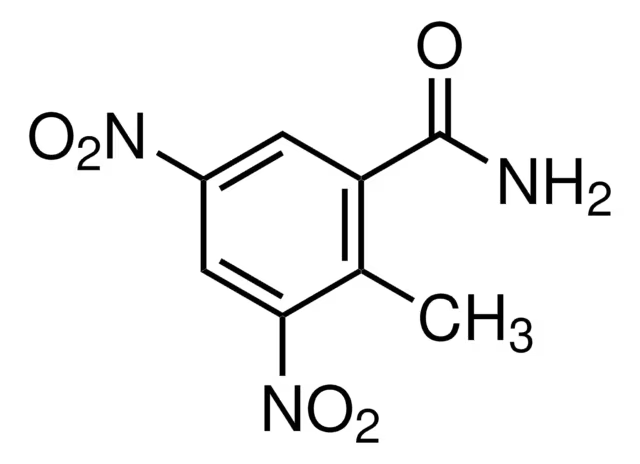 2-Methyl-3,5-dinitrobenzamide structure, CAS 148-01-6