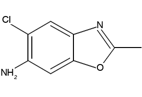 2-Methyl-5-chloro-6-benzoxazolamine structure, CAS 323579-00-6