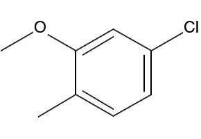 2-Methyl-5-chloroanisole structure, CAS 40794-04-5