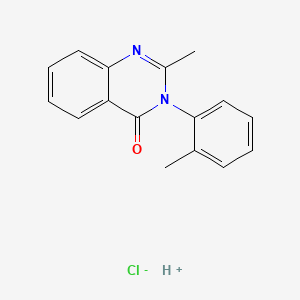 Methaqualone hydrochloride structure, CAS 340-56-7