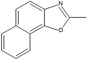 2-Methylnaphtho(2,1-d)oxazole structure, CAS 20686-65-1