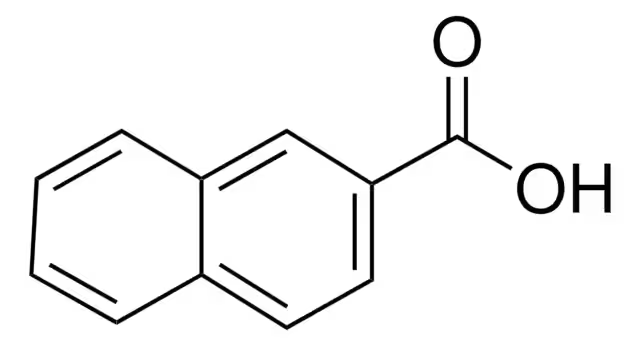 2-Naphthalenecarboxylic acid structure, CAS 93-09-4