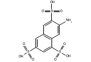 2-Naphthylamine-3,6,8-trisulfonic acid structure, CAS 118-03-6