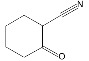 2-Oxocyclohexanecarbonitrile structure, CAS 4513-77-3