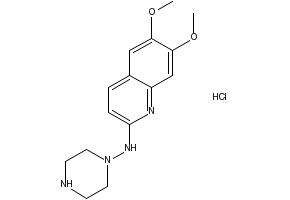 2-Piperazine-4-amino-6,7-dimethoxyquinoline hydrochloride structure, CAS 84050-22-6