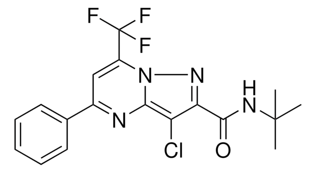 2-tert-Butyl-7-chloro-5-(trifluoromethyl)pyrazolo[1,5-a]pyrimidine structure, CAS 175203-38-0