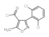 3-(2,6-Dichlorophenyl)-5-methylisoxazole-4-carbonyl chloride structure, CAS 4462-55-9