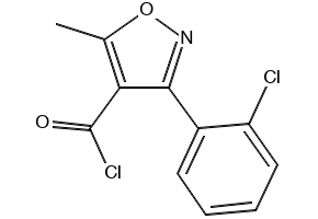 3-(2-Chlorophenyl)-5-methylisoxazole-4-carbonyl chloride structure, CAS 25629-50-9