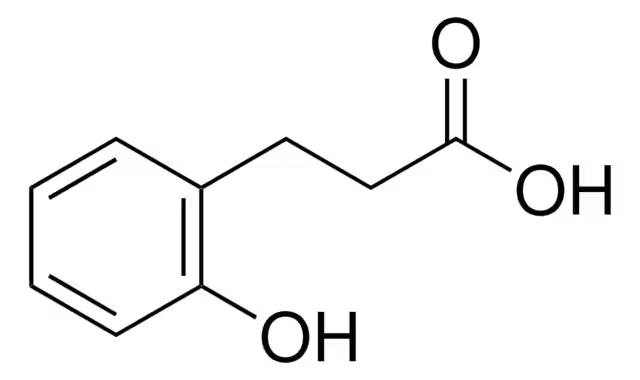 3-(2-Hydroxyphenyl)propionic acid structure, CAS 495-78-3