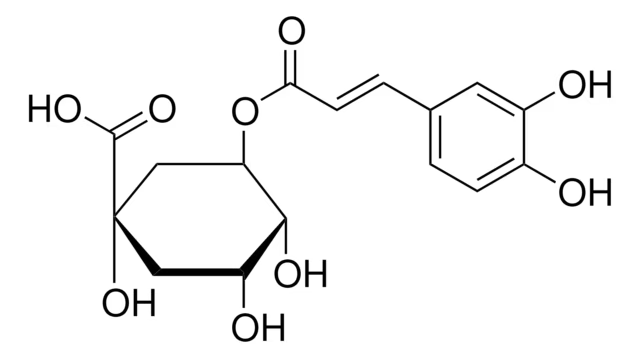 3-(3,4-Dihydroxycinnamoyl)quinic acid structure, CAS 327-97-9