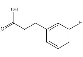 3-(3-Fluorophenyl)propionic acid structure, CAS 458-45-7