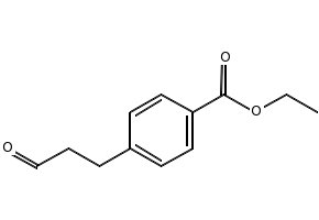 3-(4-Carboethoxy)phenyl propanal structure, CAS 151864-81-2