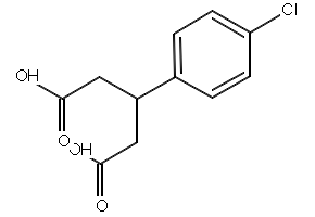 3-(4-Chlorophenyl)glutaric acid structure, CAS 35271-74-0