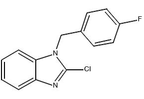 3-(4'-Fluorobenzy)-2-chlorobenzimidazole structure, CAS 84946-20-3