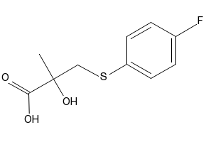 3-(4-Fluorophenylthio)-2-hydroxy-2-methylpropanoic acid structure, CAS 339530-91-5