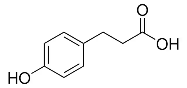 3-(4-Hydroxyphenyl)propionic acid structure, CAS 501-97-3