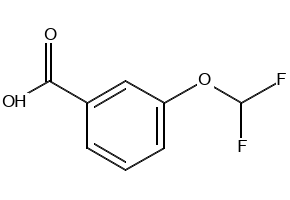3-(Difluoromethoxy)benzoic acid structure, CAS 4837-19-8