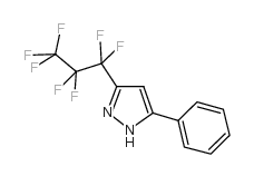 3-(Heptafluoro-1-propyl)-5-phenylpyrazole structure, CAS 54864-78-7