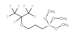 3-(Heptafluoroisopropoxy)propyltrimethoxysilane structure, CAS 19116-61-1