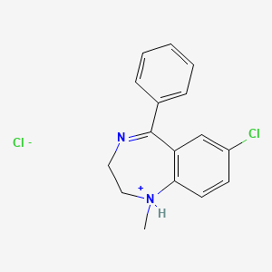 Medazepam structure, CAS 2898-12-6