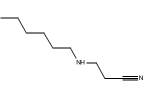 3-(Hexylamino)propionitrile structure, CAS 55490-85-2