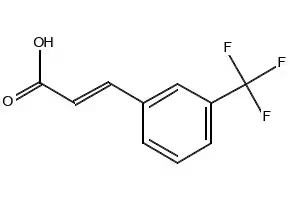3-(Trifluoromethyl)cinnamic acid structure, CAS 779-89-5
