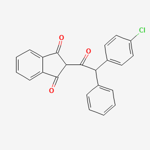 Chlorophacinone structure, CAS 3691-35-8