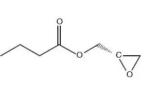 (S)-Glycidyl butyrate structure, CAS 65031-96-1